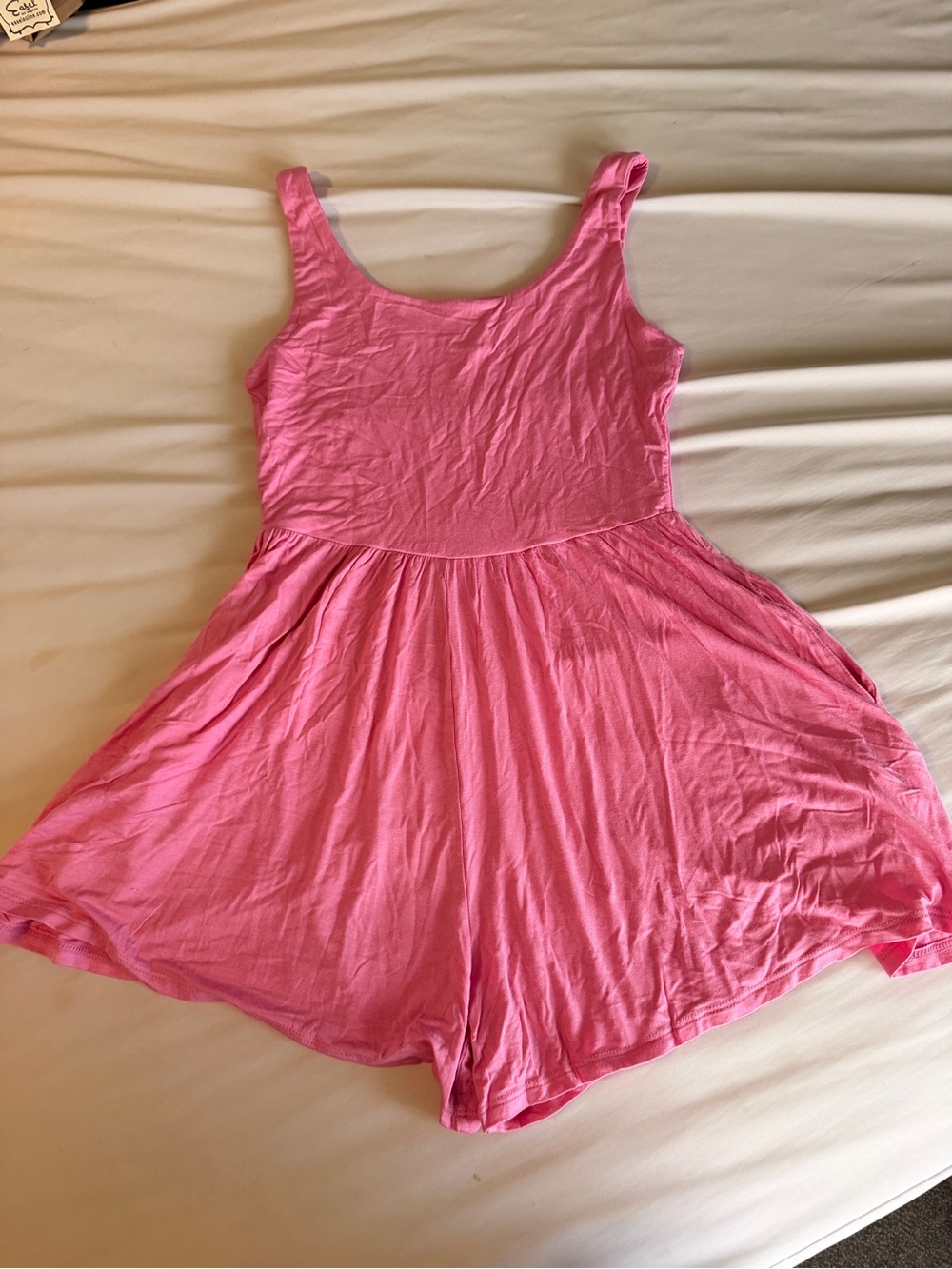 Zenana Outfitters Bright Pink Sleeveless romper